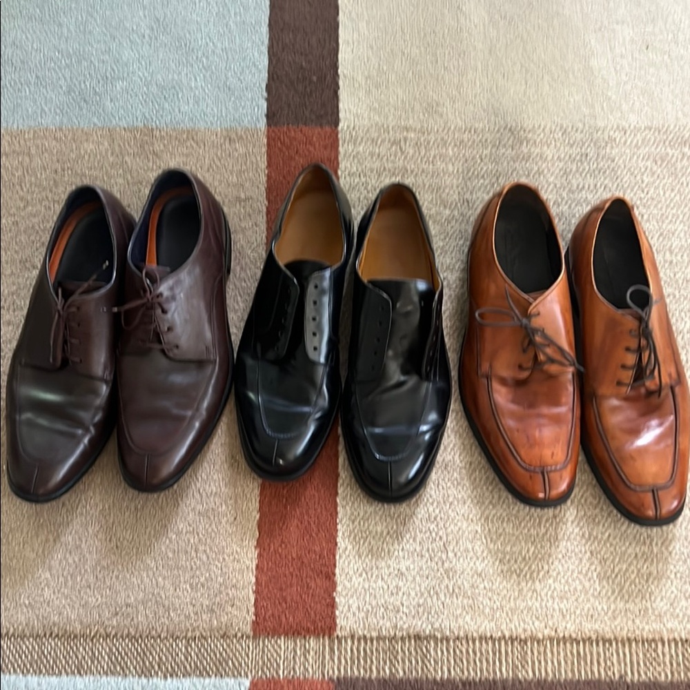 Cole Haan Brown and Black Leather Oxfords Used